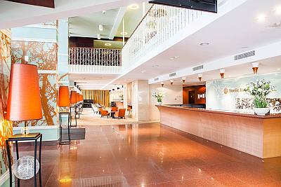 Nordic Hotel Forum Tallinna lobby ABC matkatoimisto
