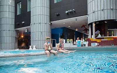 Tallink Spa Conference Spa Hotel kylpyl�hotelli Tallinna allasosasto lasten kanssa perheloma perhepaketti ABC matkatoimisto