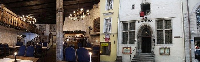 Peppersack ravintola Tallinna vanha kaupunki ryhm�ruokailut ja sy�mingit lounas illallinen ABC matkatoimisto